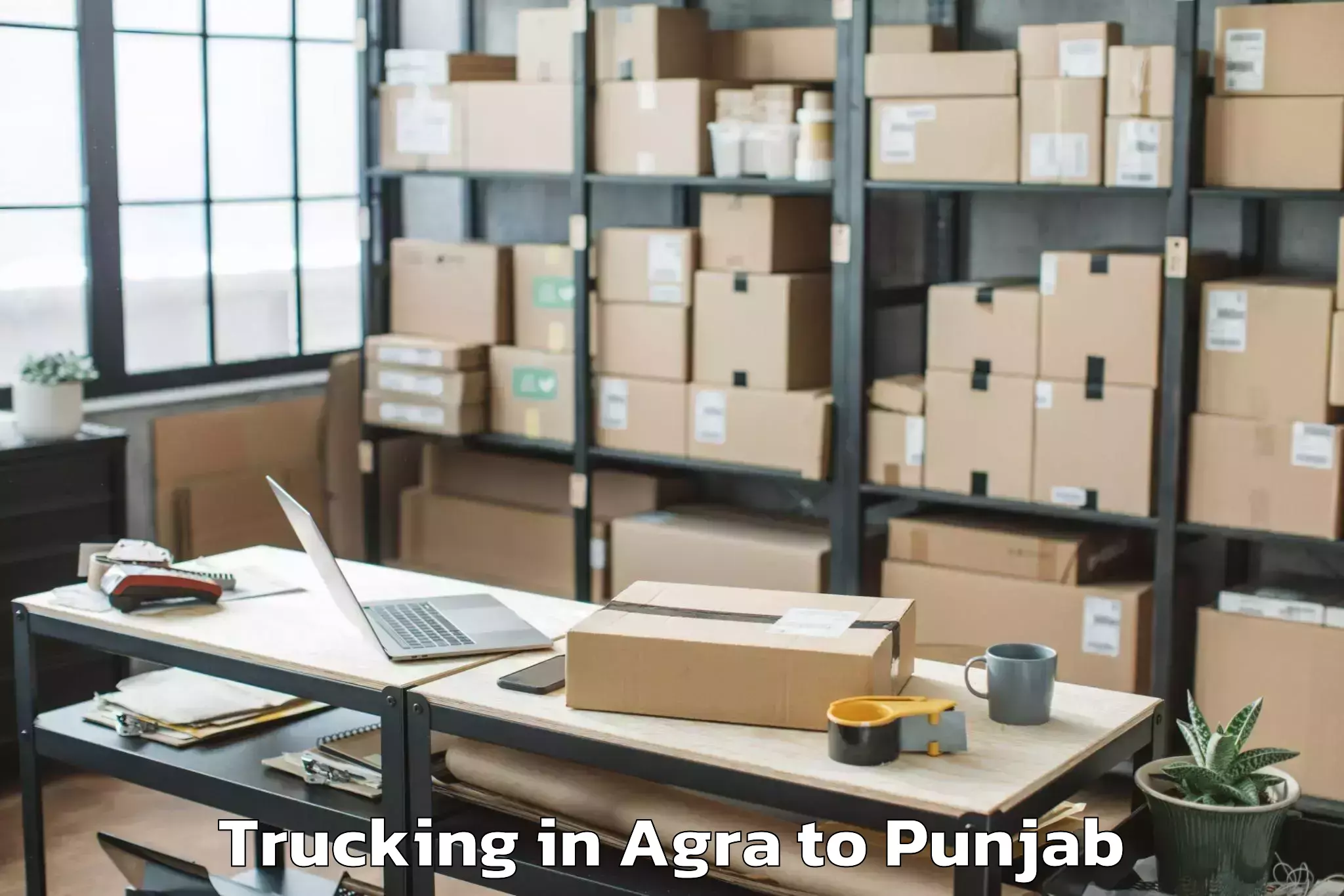 Top Agra to Vr Mall Punjab Trucking Available